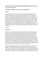 Modeling the interphase of a polymer-based nanodielectric