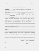 Statement of county extension agent