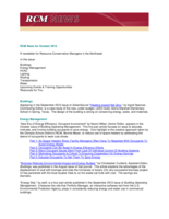 RCM News, October 2012