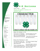 4-H Horizons, April 2013