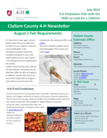 Clallam County 4-H Newsletter, July 2019