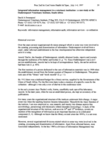 Integrated information management in a veterinary institution: a case study at the Onderstepoort Veterinary Institute, South Africa