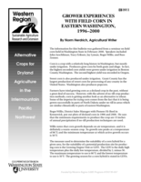 Grower Experiences with Field Corn in Easatern Washington, 1996-2000 (Grower Experiences-Alternate Crop Series)