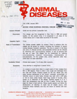Bovine virus diarrhea-Mucosal disease (B.V.D.)