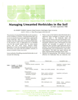 Managing unwanted herbicides in the soil