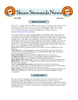 Shore Stewards News, June 2006