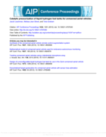 Catalytic pressurization of liquid hydrogen fuel tanks for unmanned aerial vehicles