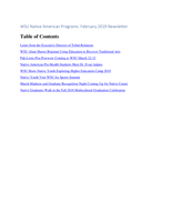 Native American Programs News, February 2019