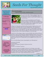 Seeds for Thought, May 2018