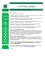 4-H Friday Update, June 7, 2013