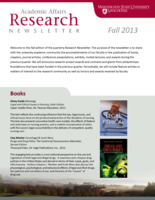 WSU Vancouver Academic Affairs Research Newsletter, Fall 2013