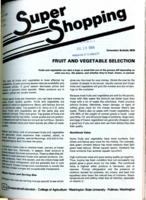 Super shopping: fruit and vegetable selection