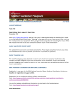 Master Gardener Program Newsletter, July 2016