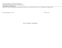 Potato insect calendar