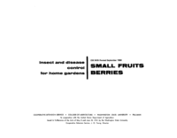 Insect and disease control for home gardens: Small fruits, berries