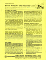 Storm windows and insulated glass