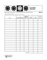 4-H Arts Record