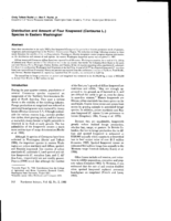 Distribution and Amount of Four Knapweed (Centaurea L.) Species in Eastern Washington