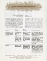 Chemical control of tansy ragwort