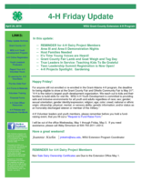 4-H Friday Update, April 26, 2019