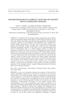 Zooarchaeological Habitat Analysis of Ancient Maya Landscape Changes