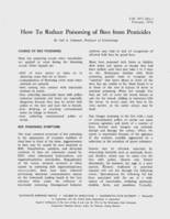 How to reduce poisoning of bees from pesticides