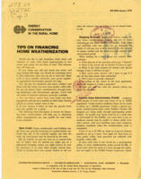 Tips on financing home weatherization