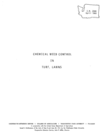 Chemical weed control in turf, lawns