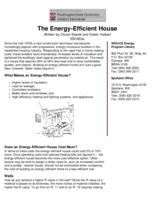 The Energy-Efficient House