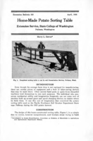 Home-made potato sorting table