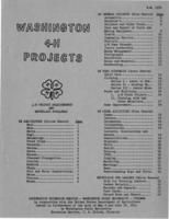 Washington 4-H projects: 4-H project requirements and materials available