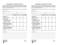 Environmental Stewardship Scorecard