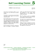 Self learning center 5: Summary -- Food for all occasions