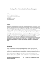 Creating a Web of Attribution  in the Feminist Blogosphere