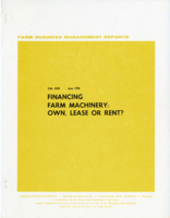 Financing farm machinery: Own, lease or rent?