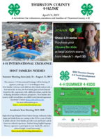 Thurston County 4-H LINK, April 19, 2019