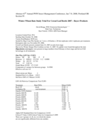 Winter wheat rate study trial for cereal leaf beetle 2007 - Bayer products
