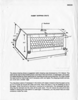 Rabbit shipping crate