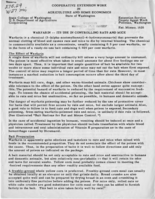 Warfarin - its use in controlling rats and mice