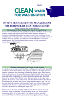 On-Site Sewage System Management for Food Service Establishments