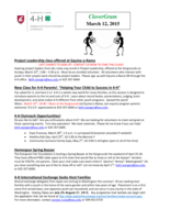 CloverGram, March 12, 2015