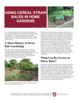 Using cereal straw bales in home gardens