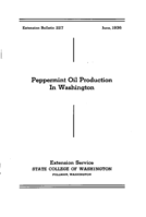 Peppermint oil production in Washington