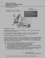 When you buy dishwashers