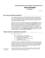 Home-A-Syst: Site Evaluation