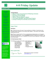 4-H Friday Update, September 14, 2018