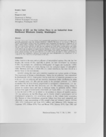 Effects of SO on the Lichen Flora in an Industrial Area Northwest Whatcom County, Washington