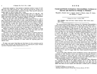 Cereal leaf beetle (Coleoptera: Chrysomelidae), incidence at harvest and survival in storage in Montana