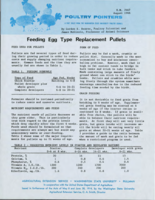 Feeding egg type replacement pullets