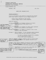 Sample auto insurance policy